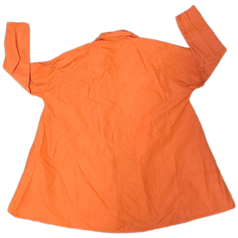 Calvin Klein Classics  Women 8 Orange Excellent Vintage Open Front‎ Flared (A)